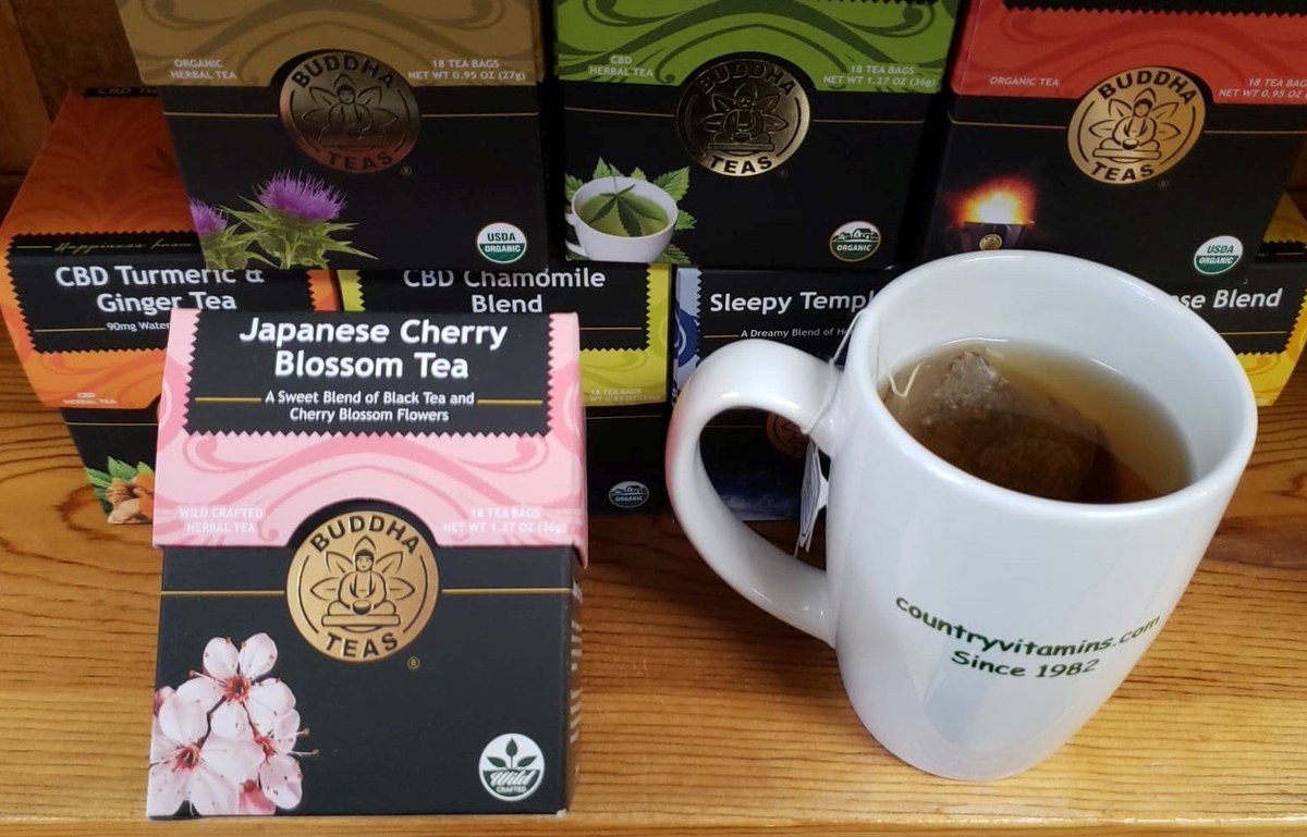 CountryVitamins's tweet photo. What's new at the CV shop?
We just picked up a DELICIOUS Japanese Cherry Blossom from @BuddhaTeas and we're excited to share it with all of you!
#CountryVitamins #Tea #BuddhaTea #Exotic #Delicious #DrinkTea #Natural #RenewableResource #WildCrafted #Kosher #NonGMO #Caffeine https://t.co/5vhloZH1WV
