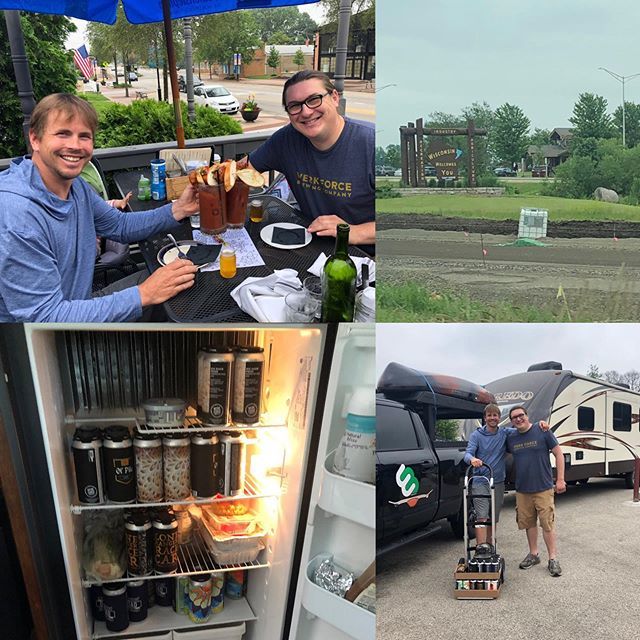 Our last stop on the long trip home with our friends at @werkforcebrewing has us returning to Wisconsin with a well stocked fridge. Time to fire up the drill press and restock the racks! #backtowork #roadtrips bit.ly/31Bhgk1