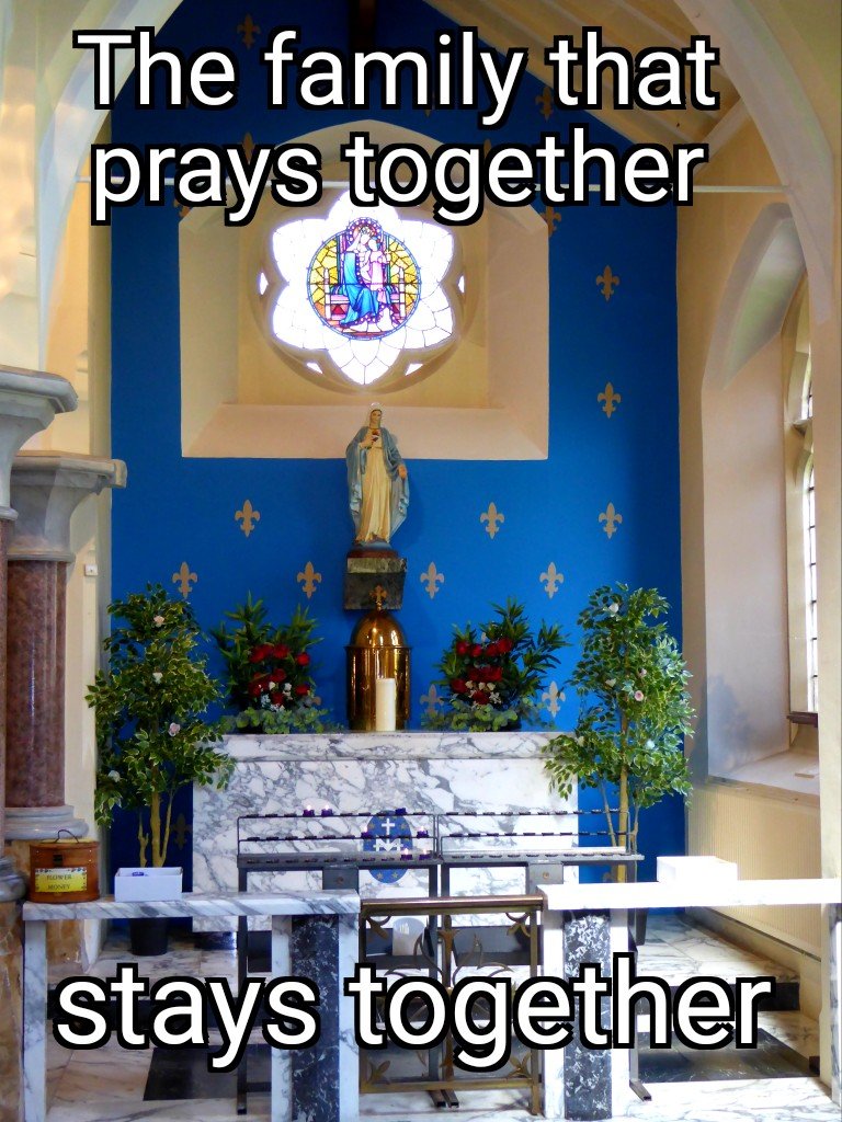 Father Patrick Peyton was completely correct; 'The family that prays together stays together'

#FrPeyton
#RosaryPriest 
#PrayTheRosary 
#FamilyRosary 
#CatholicFaith 
#CatholicTwitter