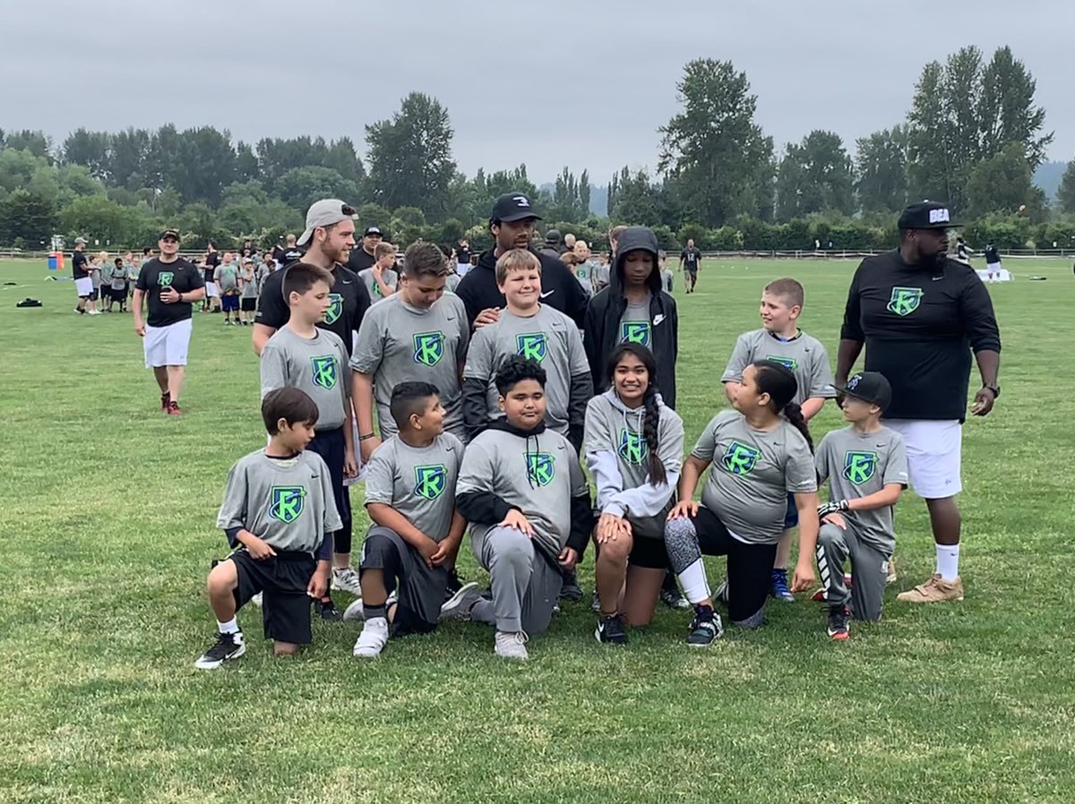 It was great to coach the RWPA again this year, and have my boys get to play with Russell Wilson!! Also getting to meet our new big WR DK Metcalf!! Thanks to Russell in letting me and my boys be apart of this event again, can’t wait for next years camp!