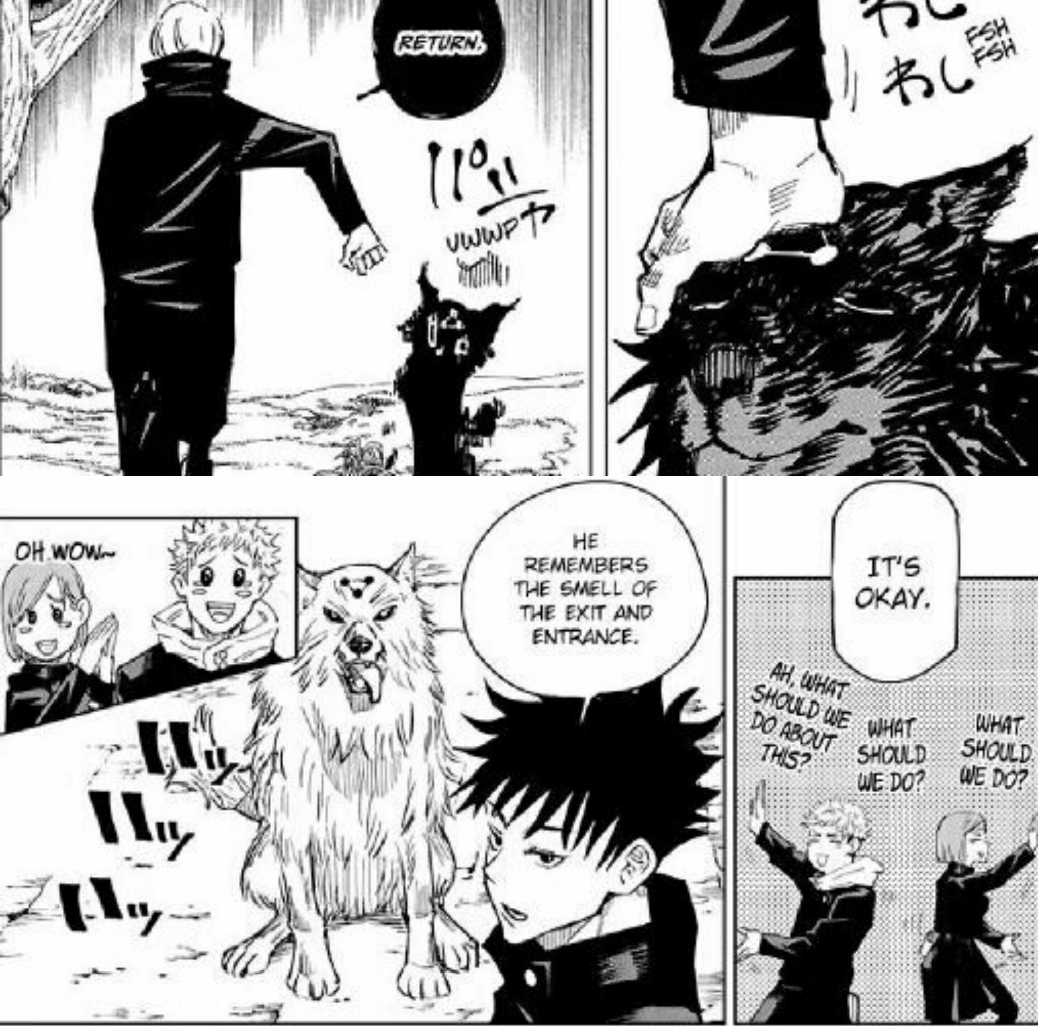 Jujutsu Kaisen on X: &ldquo;Black Divine Dog White Divine Dog (destroyed 