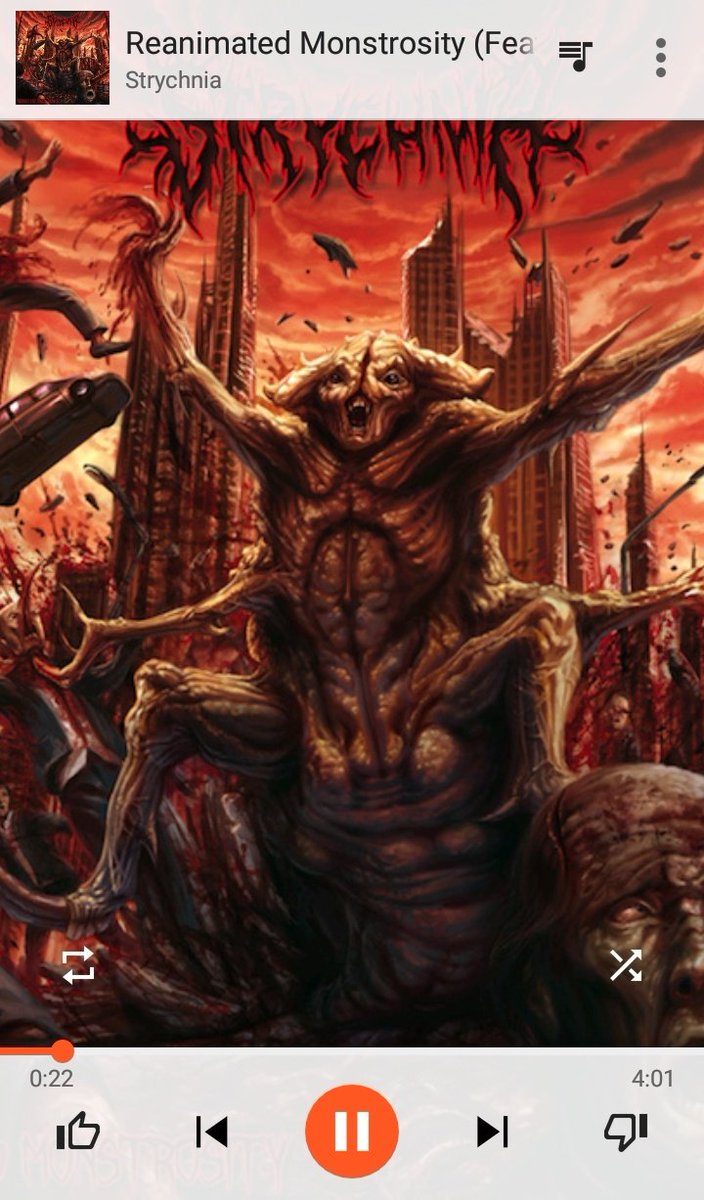 #jammin' to STRYCHNIA - Reanimated Monstrosity (feat. John  Gallagher of Dying Fetus)  🎶 #ReanimatedMonstrosity EP <a href="/Strychnia/">Strychnia</a> #NowPlaying #DeathMetal
