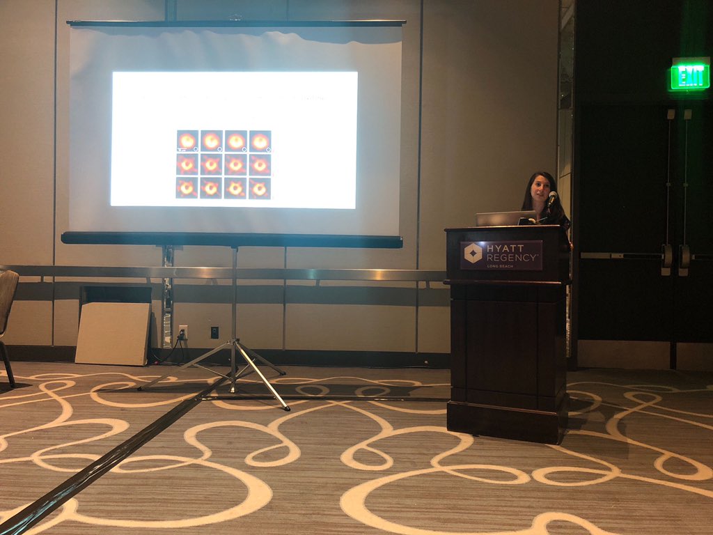 WiCVworkshop's tweet photo. A full house in room A of the Hyatt Regency to see Katie Bouman speak about her amazing work on imaging a black hole! #CVPR19 #womenincomputervision #WomeninTech https://t.co/D3RKyrywwJ