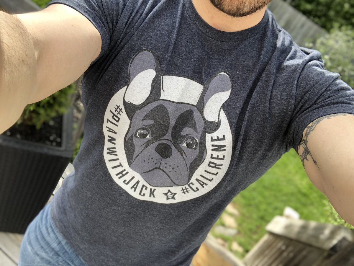 callrene's tweet photo. Loving the new design and apparel!!! Thanks to my good friend Darryl at Hepburn Productions!!! #callrene #planwithJack #hepburnproductions #cfp #apparel #funinthesun #fathersday #frenchie https://t.co/Z7cXoWUhLM