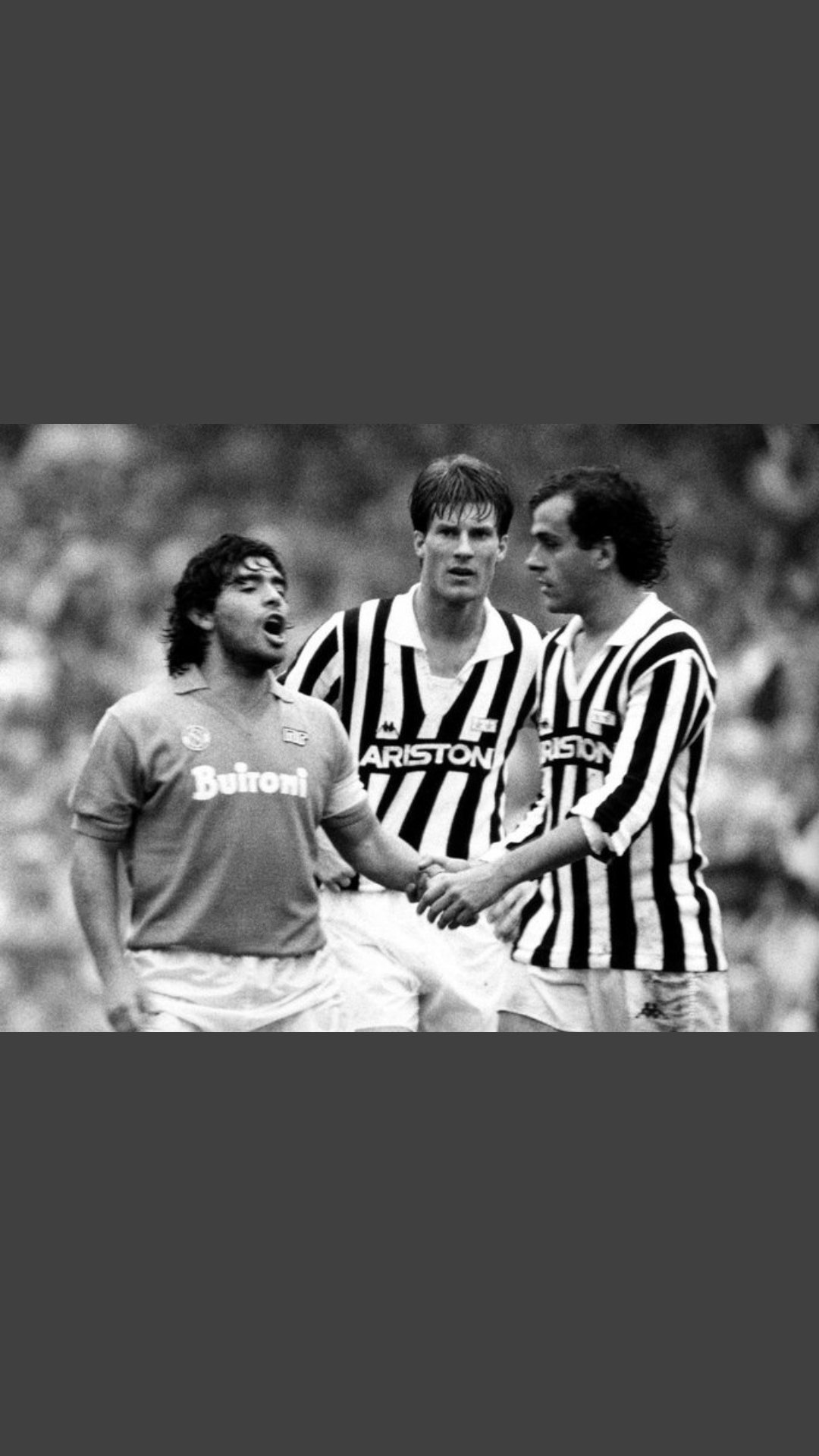 Happy birthday Michael Laudrup.  Seen here at a charity match with two fans 