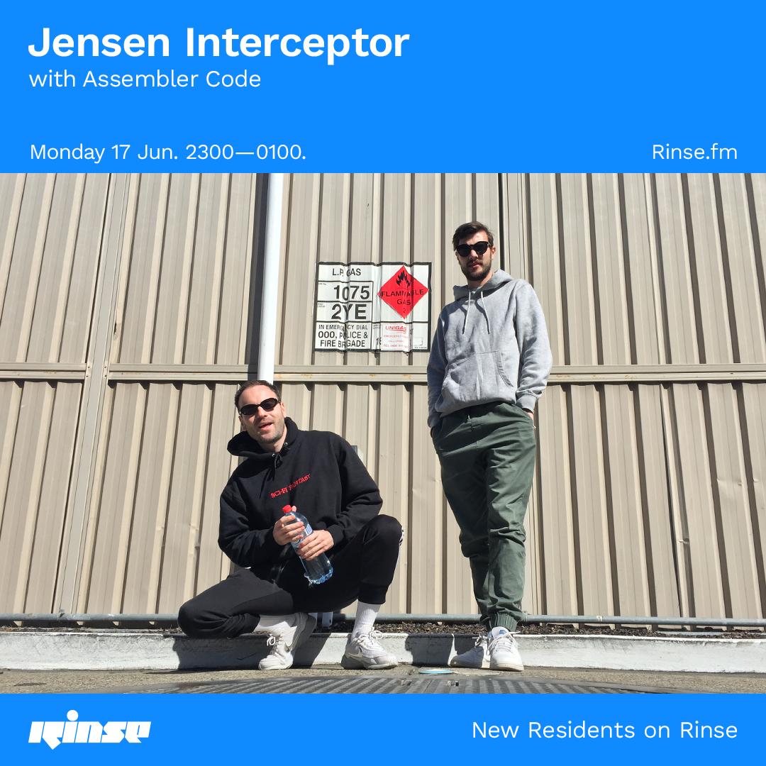 RinseFM's tweet image. Soon we have @JensenIntercept &amp;amp; #AssemblerCode from 11-1 am, here on rinse.fm/player &amp;amp; 106.8FM #RinseFM #NewResidentsOnRinse