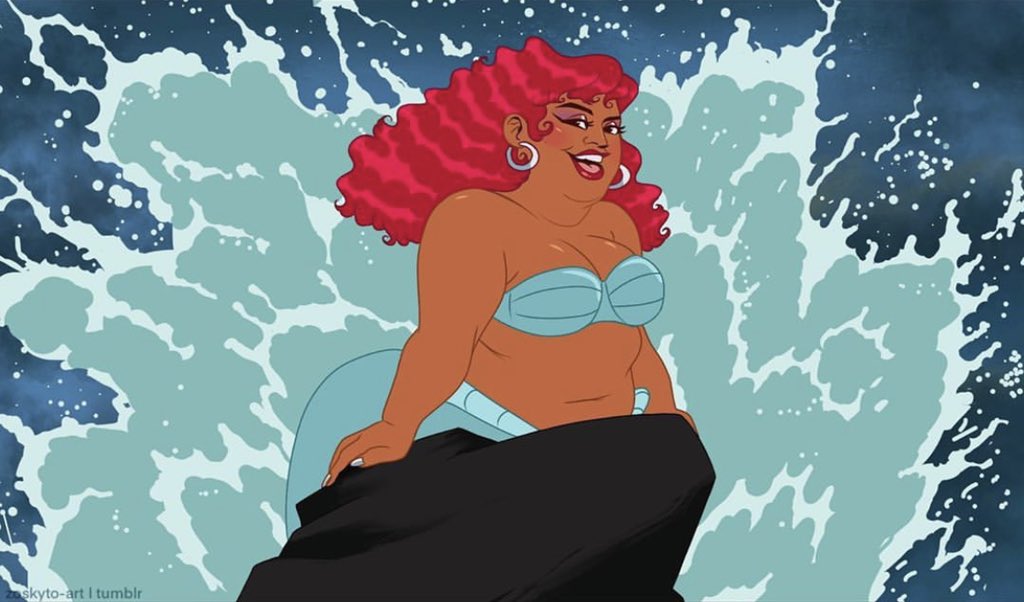 lizzo's tweet image. The Big Mermaid