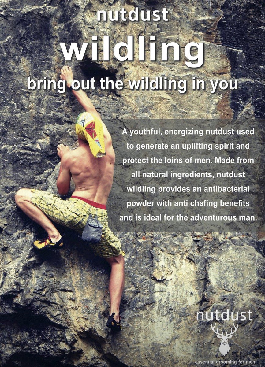 OfficialNutdust's tweet photo. Perfect for the adventurous man #clansman #laddie #wildling #nutdust #Scottish #malegrooming #malecosmetics
#climbing #nature #bouldering #mountains #mountain #rockclimbing #climb #trekking #sport #outdoor #outdoors #fitness #mountaineering #fun #explore #hike #relax https://t.co/Yi79ZYhXSb