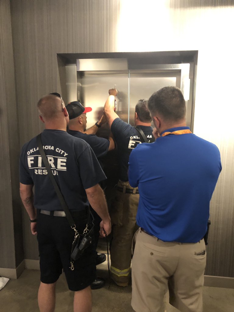 Austin Tracy kiddos stuck on the elevator! #betacon19