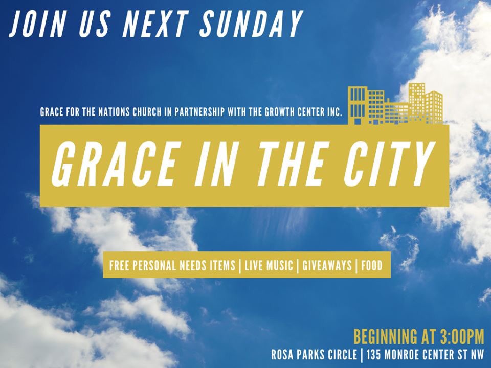 GFTNChurch's tweet photo. Join us for our annual Grace in the City! Open Air Praise and Worship, Food Fun, Fellowship, Give Aways and MORE! #GFTNC #GraceInTheCity #WorshipAtTheCircle https://t.co/y4qMfHenZB