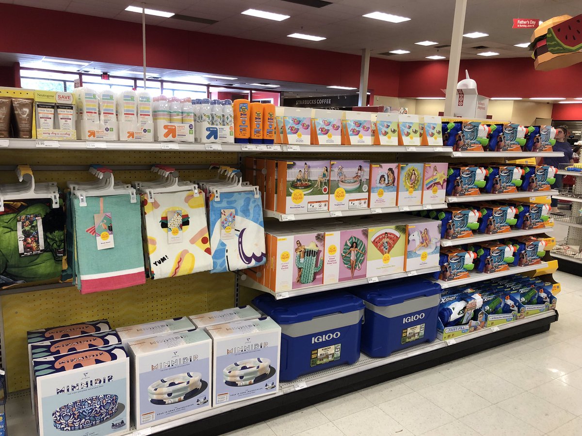 If you want to enjoy the sun this week come get some FUN gear from Target at the Forum!