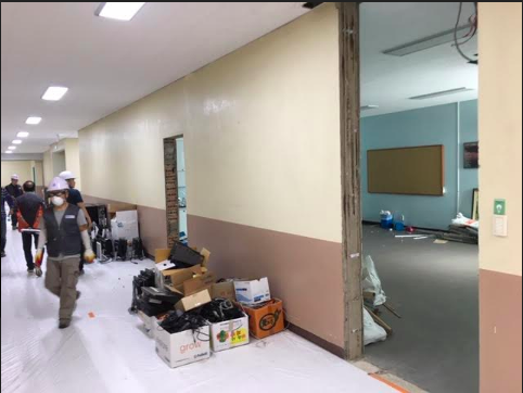 SIS_HighSchool's tweet photo. Seoul International School first phase renovations begin, June 2019. https://t.co/z9JrTKbaBM