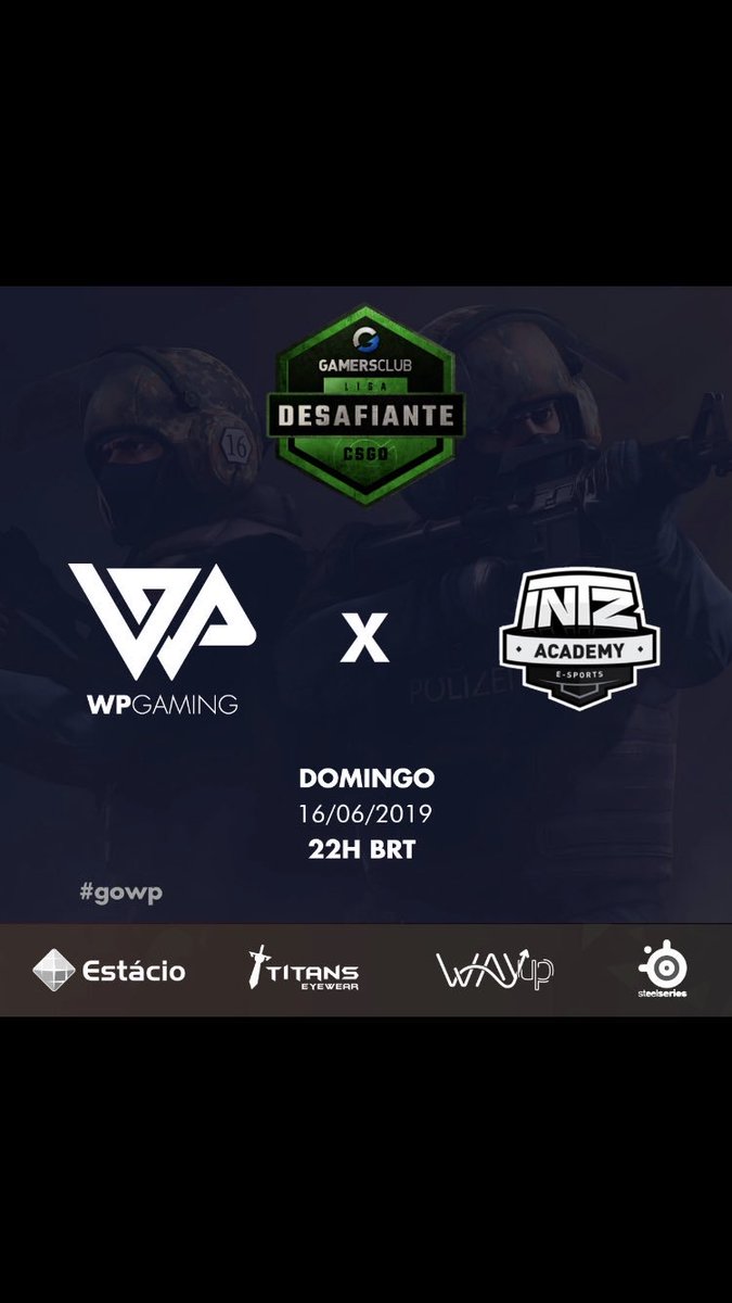 wpgamingoficial's tweet photo. [CS:GO]
Logo mais as 22:00 faremos nossa estreia na Liga desafiante de Junho contra a @INTZeSports Academy!!!
Vamos com tudo e contamos com a torcida de todos!!
#GOWP https://t.co/iQXSvo5Ppy