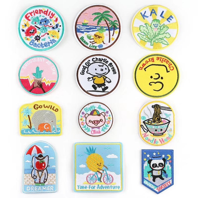wovenlabel_1's tweet image. Iron on lovely embroidery patch for children apparel and hat #embroiderypatch #garmentpatch #irononpatch