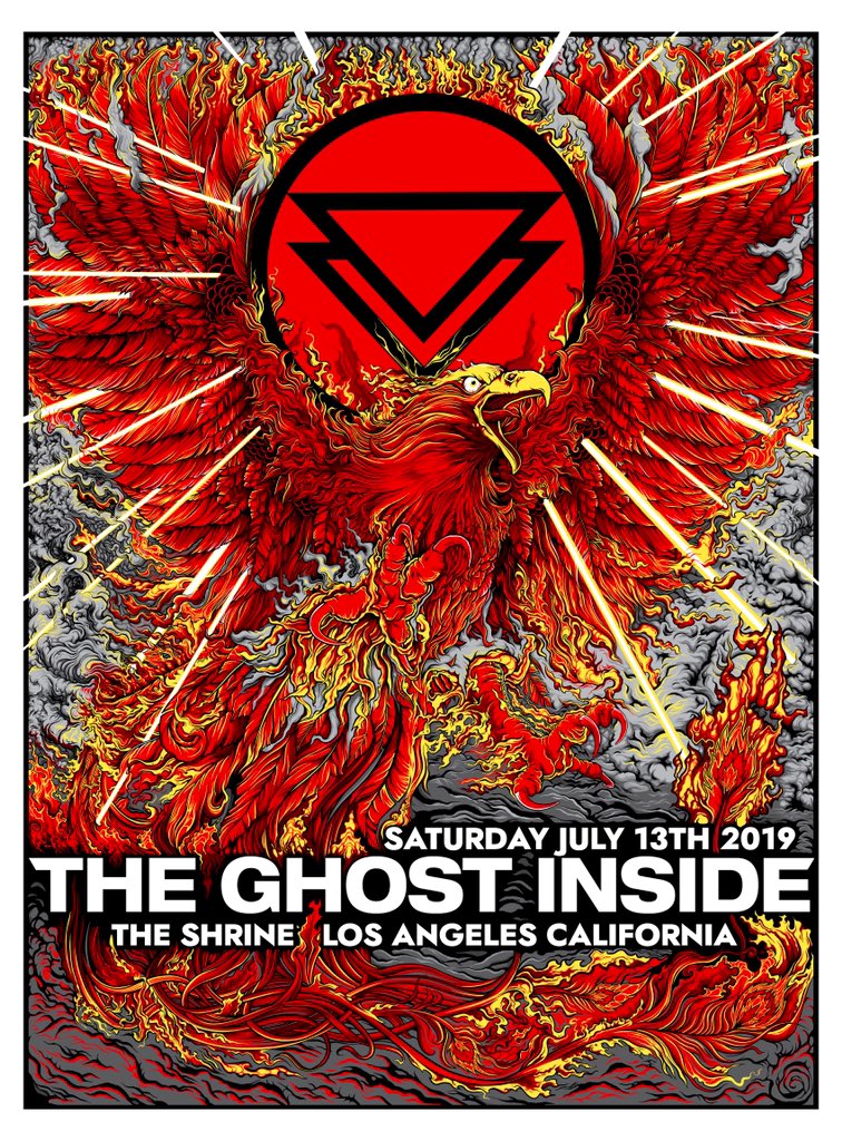 These guys were forced to take 4 years off. I took 4 months off and almost had to be committed. Thank you <a href="/theghostinside/">The Ghost Inside</a> for letting me make this. Available July 13th at The Shrine.