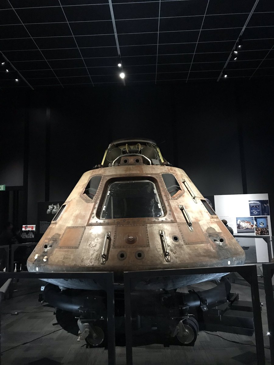 ishuah_'s tweet image. Seattle’s Museum of Flight has an exhibition on the Apollo 11 mission.

The Columbia command module was the only flight module that made it back to earth intact. Magnificent.

#Apollo50th 
#destinationmoon
#museumofflight