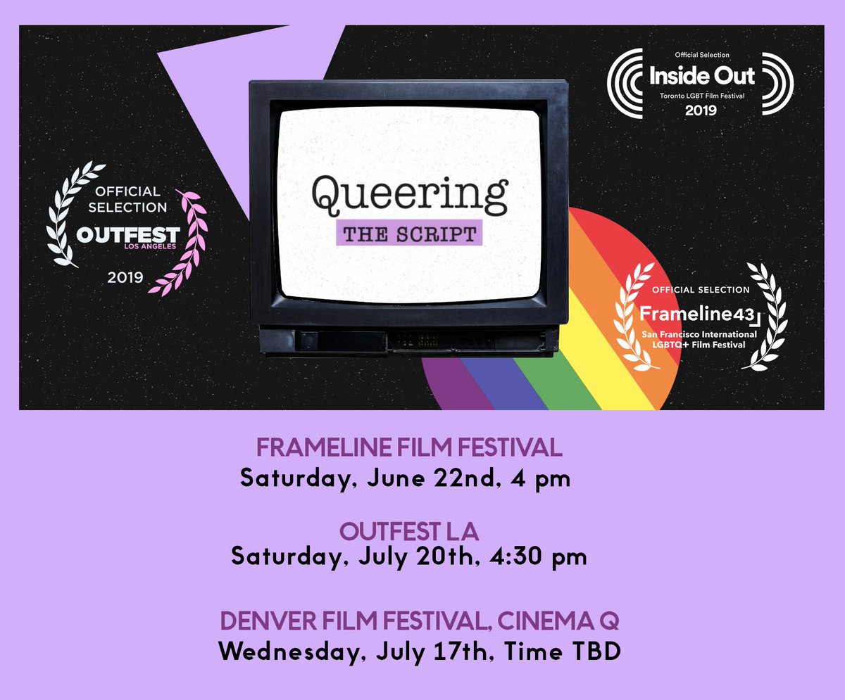KindaTV_'s tweet image. Watch this space for the upcoming screenings of #QueeringTheScript 🌈