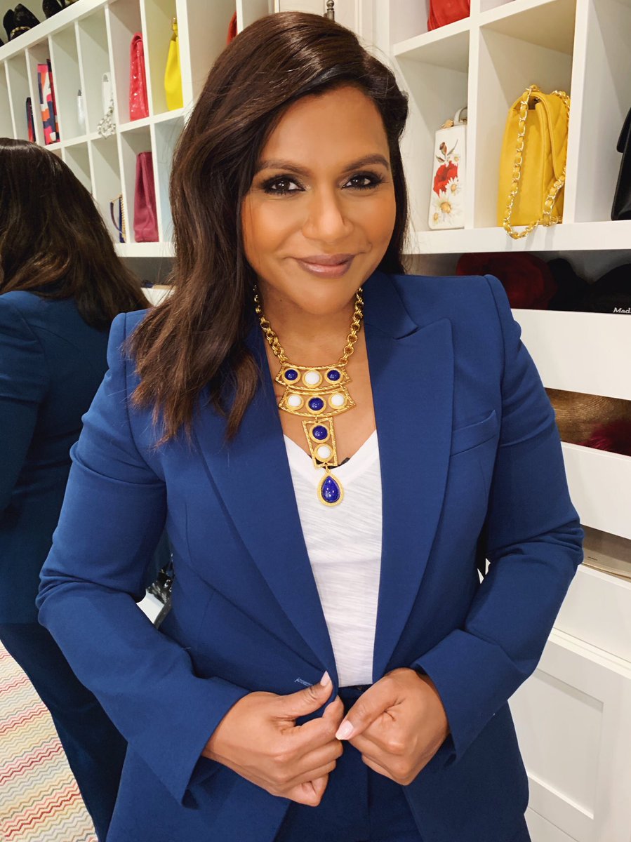 Image result for Mindy Kaling blue