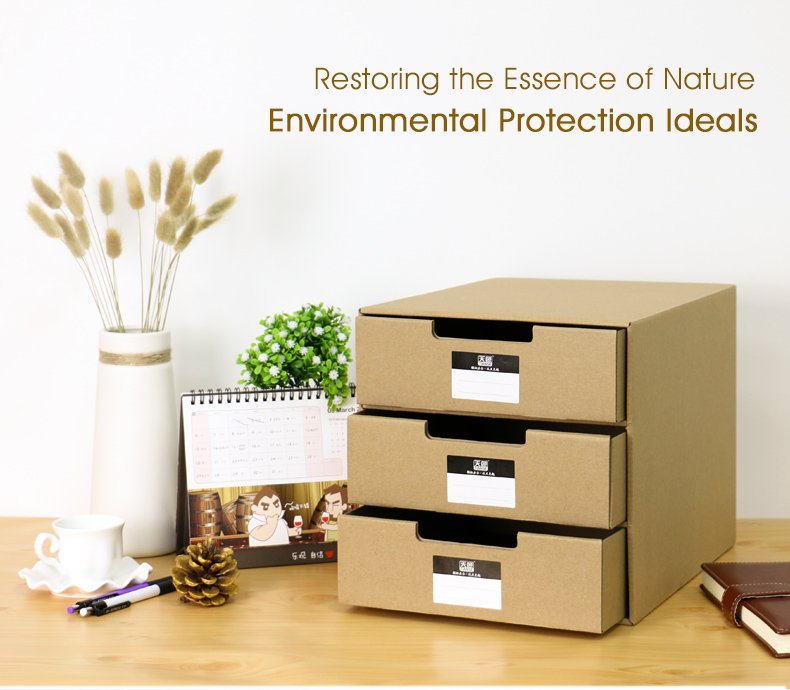 tianseoffice's tweet image. #tianse #officesupplies #fileorganizer #storagebox #drawer TIANSE Kraft Paper Desktop Storage Box with 3 Drawers: thickened Kraft paper, sturdy durable, suitable for storing papers, documents, stationery items, easy to install, make your desktop organized😘bit.ly/2WyLG7N