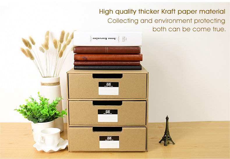 tianseoffice's tweet image. #tianse #officesupplies #fileorganizer #storagebox #drawer TIANSE Kraft Paper Desktop Storage Box with 3 Drawers: thickened Kraft paper, sturdy durable, suitable for storing papers, documents, stationery items, easy to install, make your desktop organized😘bit.ly/2WyLG7N