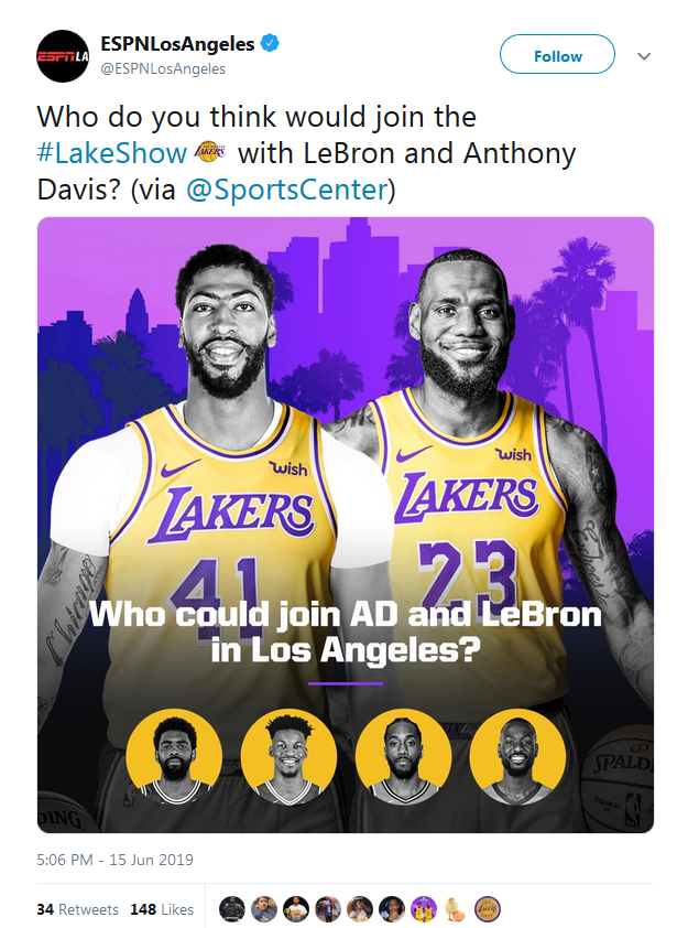 ESPN列湖人第三巨頭候選名單:厄文第一,可愛第三,無杜蘭特和湯普森!-黑特籃球-NBA新聞影音圖片分享社區