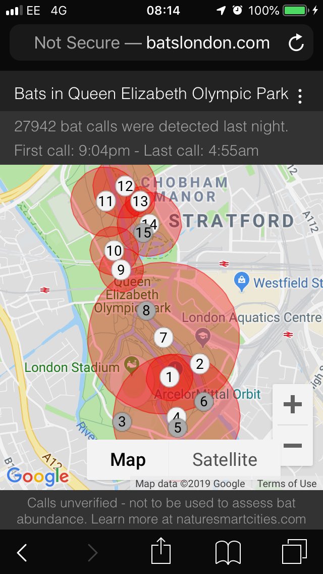 ProfKateJones's tweet photo. In @noordinarypark early this morning to discuss @ucl #ucleast but couldnβt go past #timberlodge @bats_london sensor without saying hi! π¦ https://t.co/emBj8kG7F5