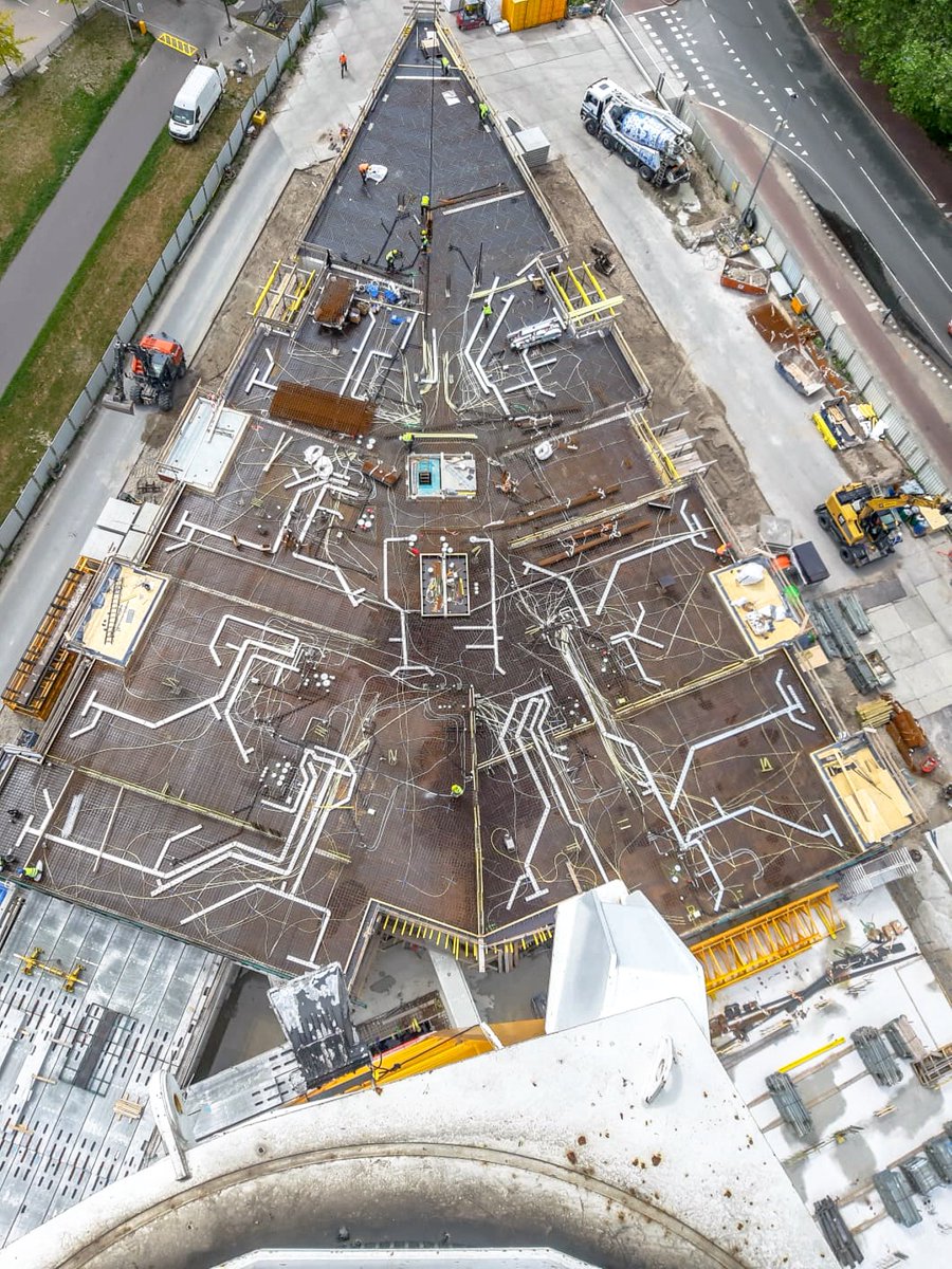 Bouwfoto van de week | blok B op bouwplaats van ons project (#Haga) De Schoone Ley in Den Haag | 📸 Rob Peetoom, hoofduitvoerder.
