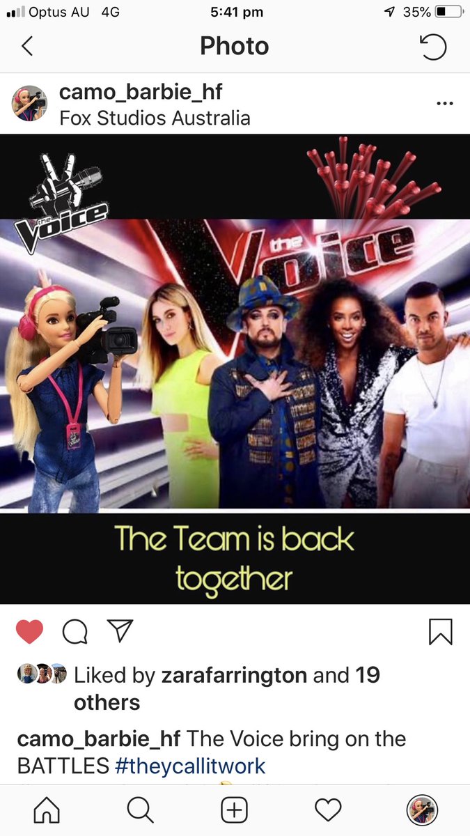 honiefarro's tweet photo. Standby ....here come the Battles #thevoiceau  emotion plus talent . follow #camo_barbie_hf on insta https://t.co/E67QA0q86C