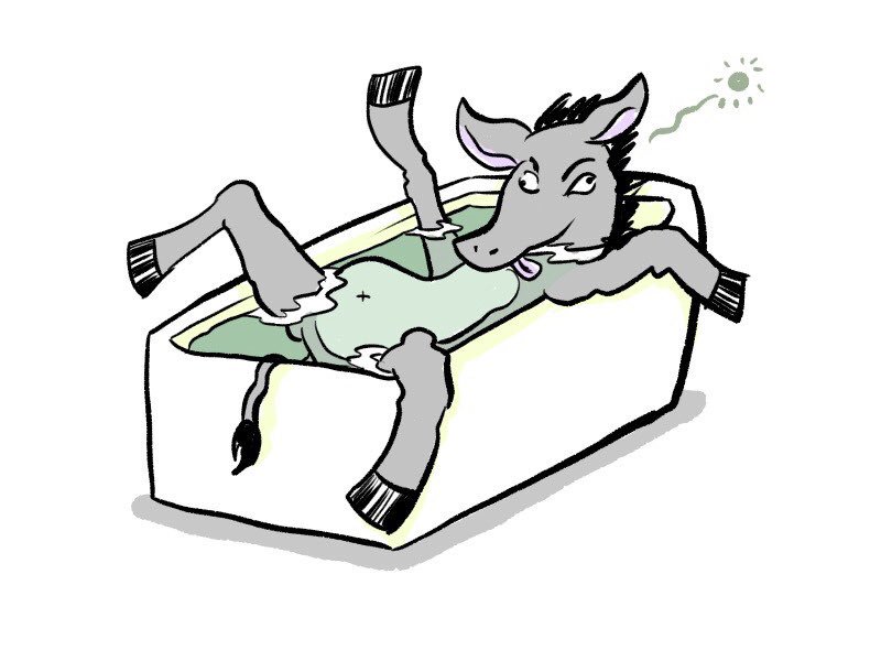 ネゼミちゃん お風呂場のoffロバ ネゼミ ネゼミちゃん まんが マンガ 漫画 お風呂場 お風呂 Off ロバ Offロバ