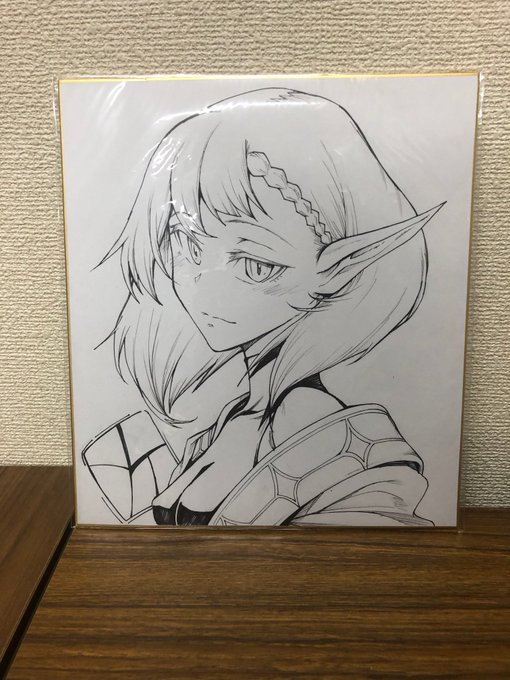 タケ先生より『異種奇譚』のアンケートはがきをお送りいただいた方の中から抽選で1名の方にプレゼントさせていただきます直筆イラスト色紙をいただきました。書籍版異種奇譚を購入してアンケートはがきでご意見いただけますと嬉しいです! 