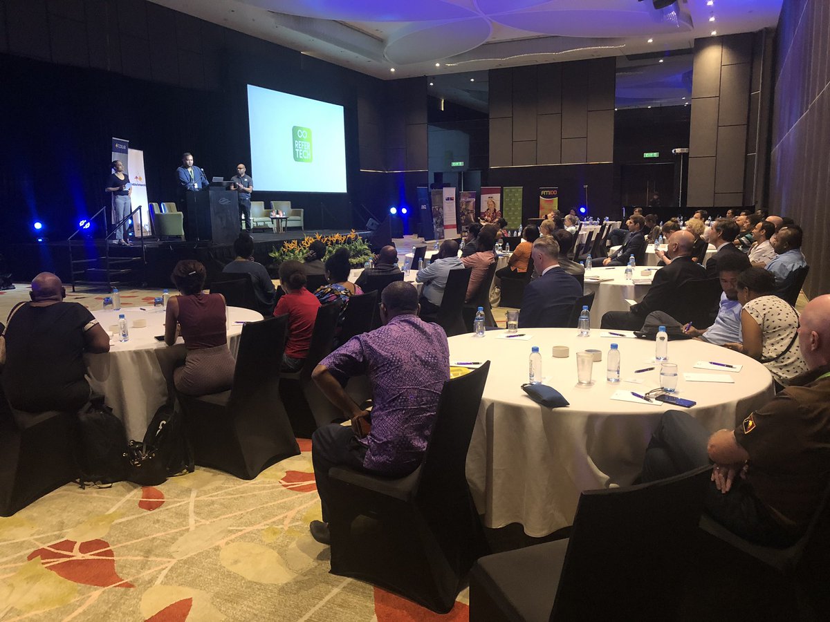 Wonderful turn out for <a href="/TechlabPNG/">Techlab PNG</a> event tonight at PNG Investment Week. Hearing from #ReferTech founders Patrick &amp; David #PNGAustPartnership #SME #FusionPNG