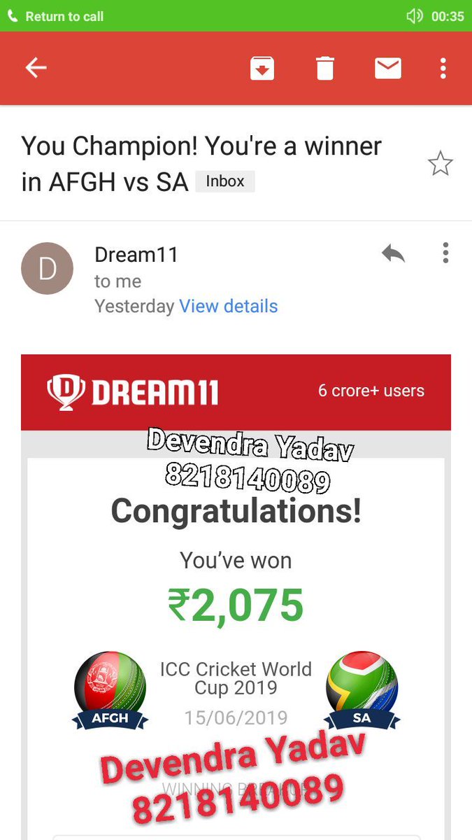 Devendra89Yadav's tweet photo. #Dream11 #Dream11Team #MyTeam11 #Europet20 #BANvWI #WIvBAN #NORvDEN #DENvNOR 

Another win Another day !
World cup and Europe t20 matches are going well https://t.co/nlyM3xpUsy