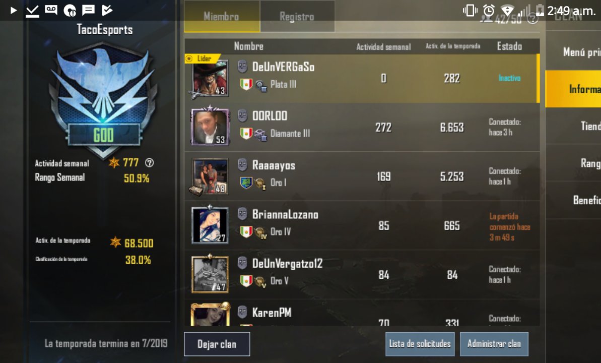 ⭕ BUSCAMOS MIEMBROS ⭕
JUGADORES DE <a href="/PUBG/">PUBG: BATTLEGROUNDS</a> MOBILE QUÉ CUMPLAN LAS SIGUIENTES CARACTERÍSTICAS:
👉Activó
👉Plata I 🔝

ENVIAR DM SÍ CUMPLES CON LAS SIMPLES CARACTERISTICAS 📩

RT🔄 SE AGRADECE 🙌