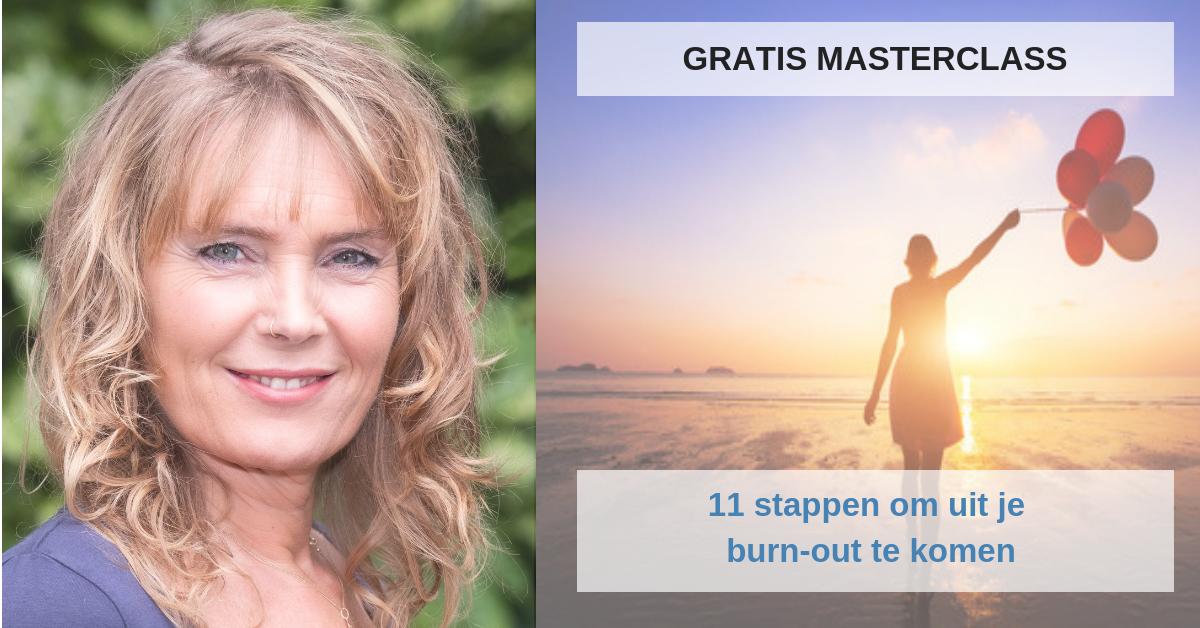 GRATIS MASTERCLASS: 'Dé 11 stappen om uit je burn-out te komen' Speciaal voor vrouwen die nu eindelijk definitief van hun burn-out af willen. Zodat ze kunnen leven ipv overleven. Via de computer te volgen op 18 juni om 20:00. 
Schrijf je nu in ! >>  bit.ly/31tFPj6