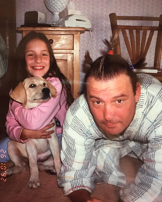 SusiKenna's tweet photo. 💞 Some things never get old: dad time, puppy dogs, and hairdos.
__
Jupiter Island, Fl., 1992, with dad and Lucy. https://t.co/RW3KZz9HVO https://t.co/2ZTqqCVIiE