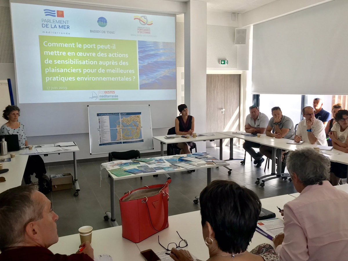 DidierCodorniou's tweet photo. Atelier sur les actions de sensibilisation aux pratiques environnementales auprès des plaisanciers de nos ports à @GruissanTourism ce matin @CPIE_Thau @portsoccitanie https://t.co/hgh9fqtu7d