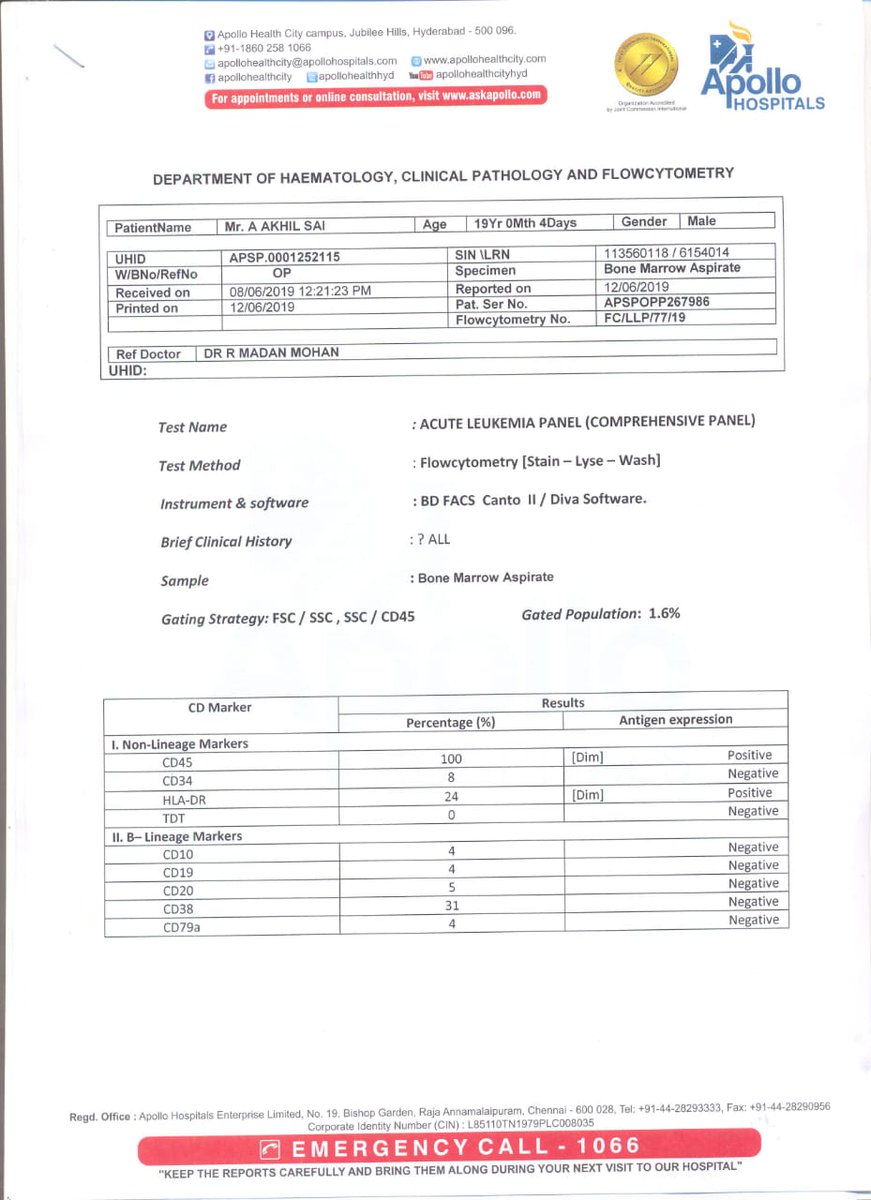 potnurubharath1's tweet photo. @VSReddy_MP Sir, please help my friend Akhil. He is suffering from acute leukemia(cancer) and need to transplant bone marrow. It costs nearly 45 Lakhs. Please respond and please help him sir. https://t.co/5nQWjYFMAp
