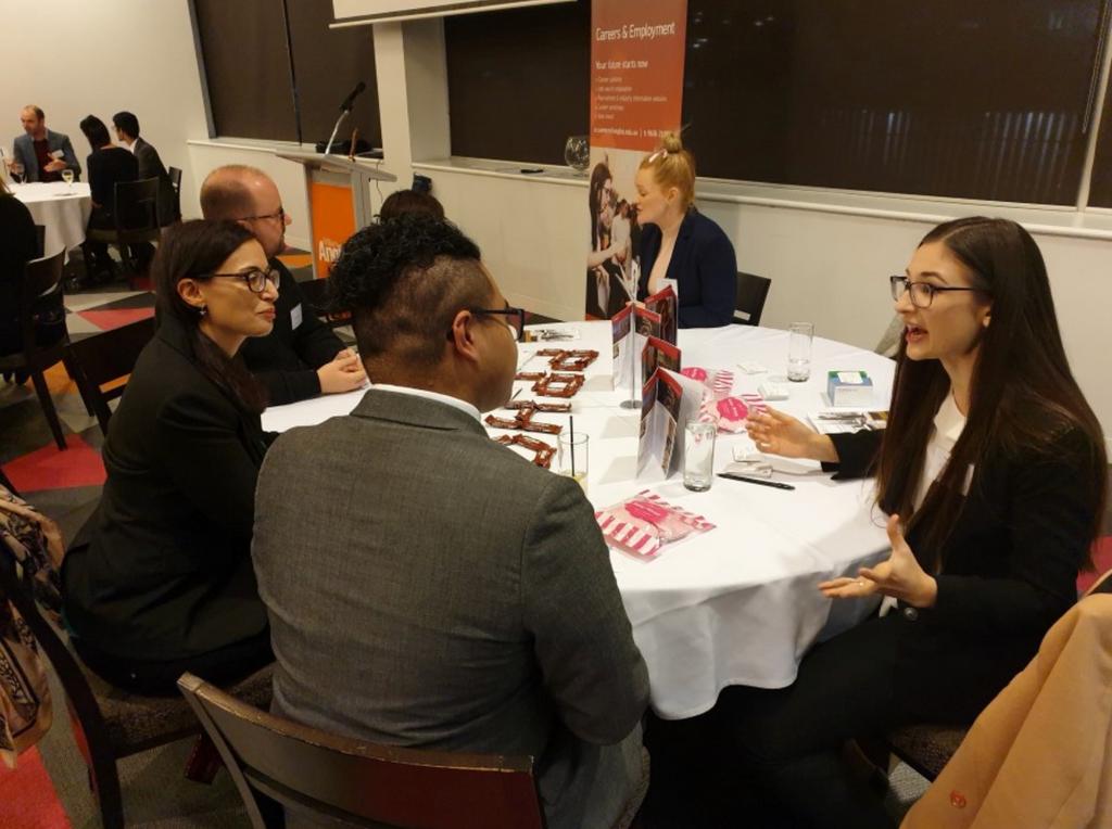 More than 140 of our students spoke to representatives from Andrew McConnell Restaurants, Grand Hyatt Melbourne, Marriott and more during our Speed Networking event. Be sure to attend our next networking event, The Careers &amp; Employment Expo in August