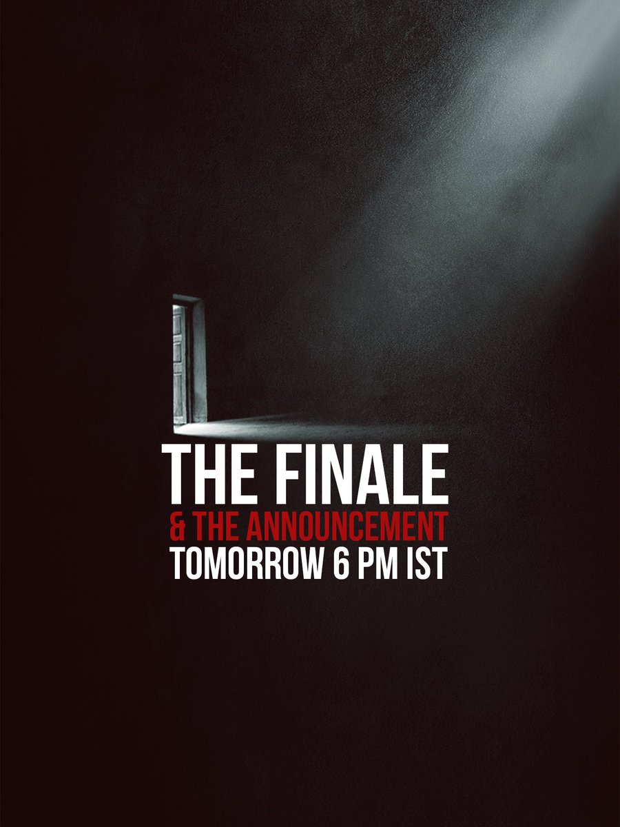 Mohanlal's tweet photo. #L The Finale &amp; The Announcement Tomorrow 6PM IST! Stay Tuned! https://t.co/fu517P6SHo