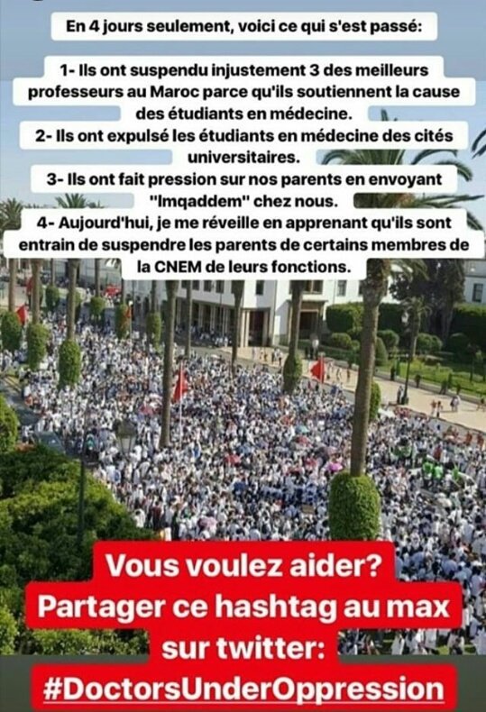 HajarSq's tweet photo. #doctorunderoppression
#MedStudentUnderThreat
#DoctorsUnderOppression
#MedStudentUnderThreat
Le Maroc que j'AIME 😭😭 https://t.co/uisIilCQQ7
✌✌✌✌✌✌ https://t.co/g2Wz9V37E7