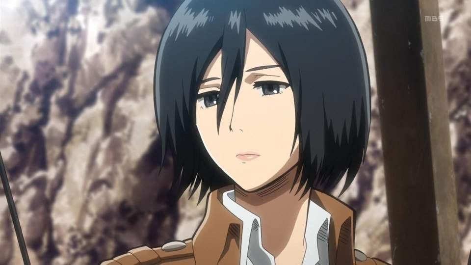 Long hair, short hair, bed hair, Mikasa still fine af. 