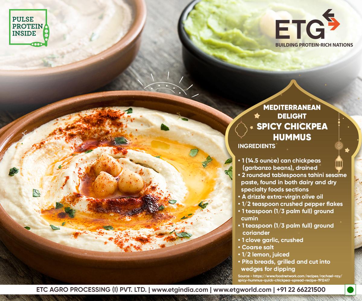 Hummus recipe to lend a start to your yummy middle eastern cuisine. #MediterraneanDelight bit.ly/2INp4Xo