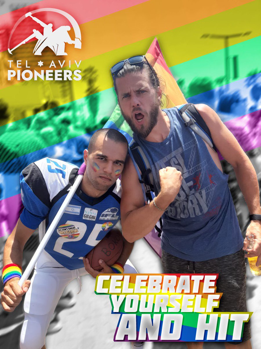 tlvpioneers's tweet photo. Still we have a "Post Pride Depression", but not for long because #RookieCamp is on Wednesday!!! ๐ช๐ช๐ช
#Pride2019 #PrideMonth #Pride
#football #AmericanFootball #Tackle #Pioneers #ShutUpAndHit #CelebrateYourselfAndHit https://t.co/HG4KVQFuVH