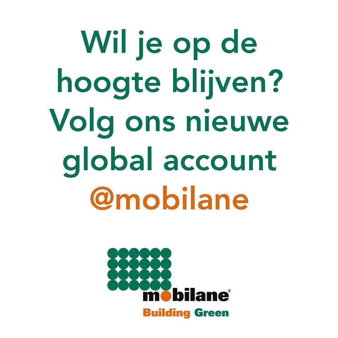 22MobilaneNL's tweet photo. Hallo Volgers, wij zijn verhuisd! Vanaf heden zullen we alleen nog berichten plaatsen op @mobilane ons Global Twitter account. Wil je op de hoogte blijven? Volg ons nieuwe account! #BuildingGreen 🍃#Mobilane https://t.co/QZ4G8ERcNU