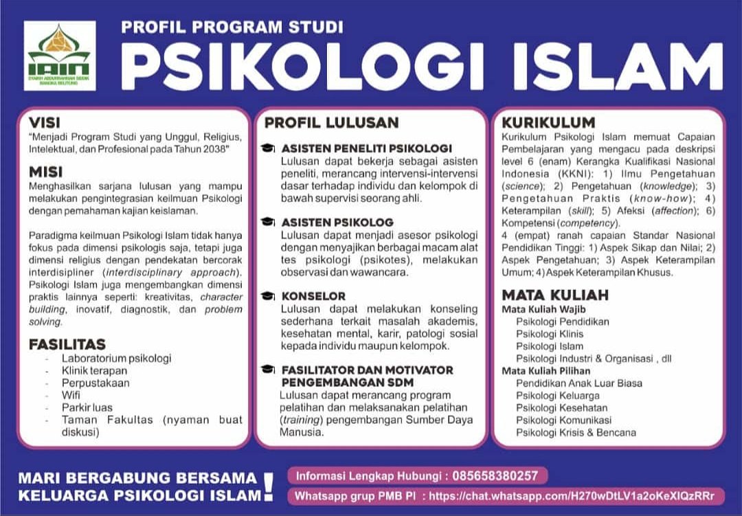 iainsasbabel's tweet image. Dua Program Studi Baru di IAIN Syaikh Abdurrahman Siddik Bangka Belitung, yang telah memenuhi akreditasi minimal BAN-PT.
#iainsasbabel #programstudi #jurnalistik #psikologi
