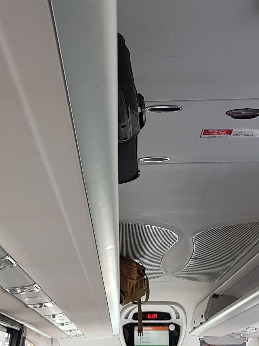 My half-sized carry on, which fits snugly in the overhead, isn't allowed on the 22 this morning as it poses a "health &amp; safety issue". Yet, on an earlier bus these items, much too large for the overhead, were allowed. What's the story, <a href="/Buseireann/">Bus Éireann</a>?