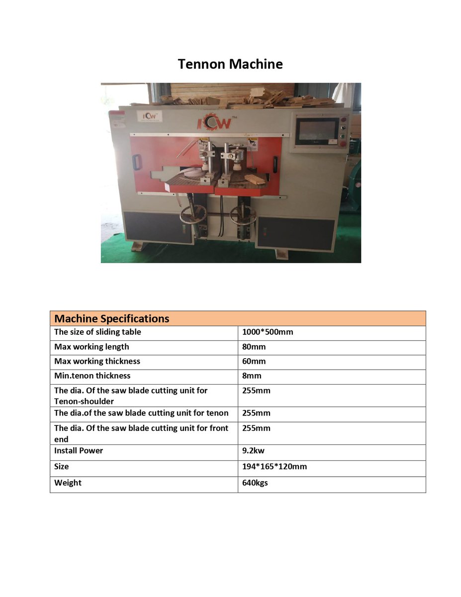 ICW_Machinery's tweet photo. #ICW
#TENON #MACHINE
now in stock
Contact us for more Details
Whatsapp +91 90081 24802, +91 72279 79264 https://t.co/RTkMSKRzOR