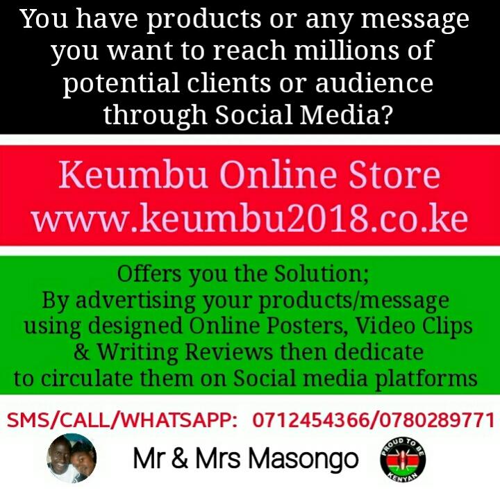 Masongo_Miller's tweet photo. Keumbu Online Store
https://t.co/uXpVVe0RiX
Your Social Media Advertising Expert https://t.co/14vpHOf8sQ