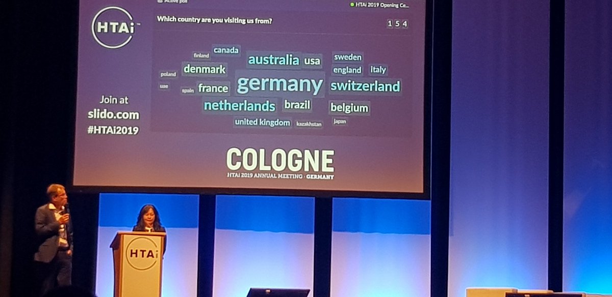 A lot of attendees at #HTAi2019Cologne are from Australia. Distance does not deter when it comes to HTA!
