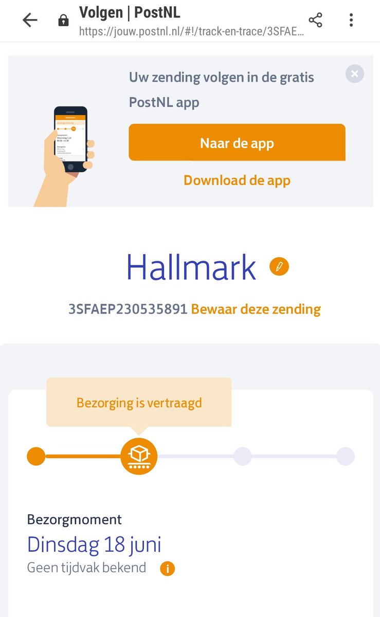 ilse_88's tweet photo. Fijn zo een vaderdag cadeautje van @HallmarkNL die je ruim van tevoren bestelt om op vaderdag te bezorgen met @PostNL en die dan op dinsdag aankomt... #fail https://t.co/jjnyxXBGGo